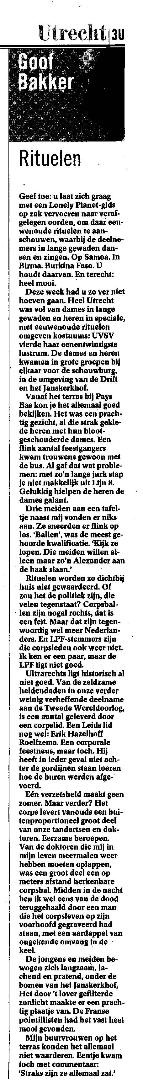 Volkskrant_2004-05-22-Rituelen